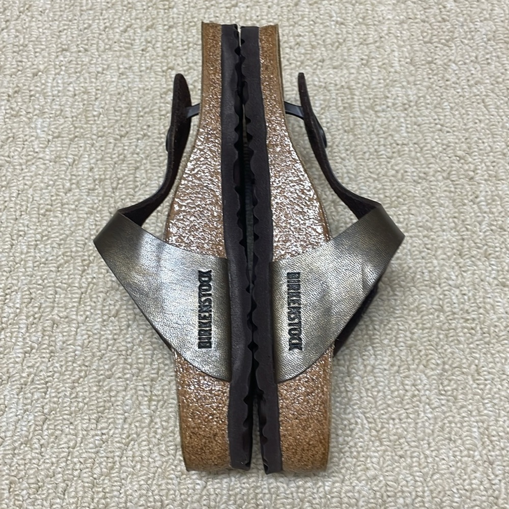 NWOT Birkenstock Gizeh Oiled Leather Brown Thong Sandals Birko-Flor 37 - Picture 3 of 10